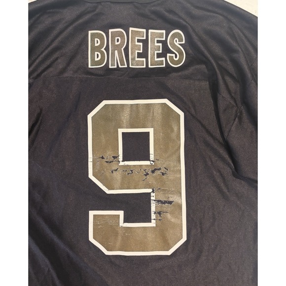 VTG Mens M Drew Brees #9 New Orleans Saints NFL Players Inc. Throwback Jersey - Picture 10 of 10